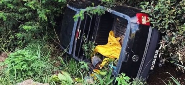 Homem é preso após furtar Saveiro em Miraí e se envolver em acidente durante fuga em Sereno