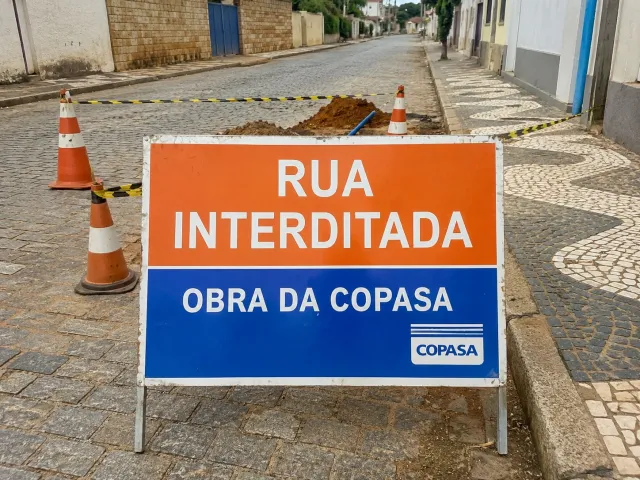 COPASA INTERDITA TRECHO NO TRÊS MARIAS PARA OBRA DE REFORÇO NO ABASTECIMENTO